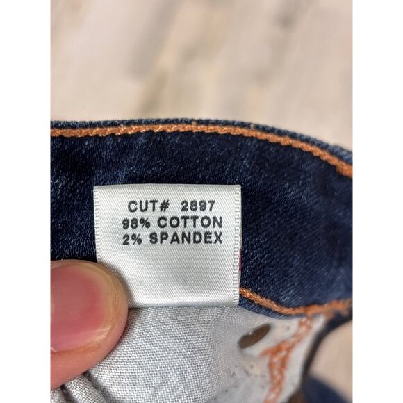 J Brand Women’s 28 Blue Scarlett Cigarette Straight Leg Split Knee Denim Jeans - Picture 6 of 8